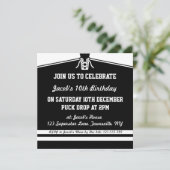 Ice Hockey Jersey ThMED Party nodigt Sjabloon uit Kaart (Staand voorkant)