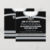 Ice Hockey Jersey ThMED Party nodigt Sjabloon uit Kaart (Voorkant / Achterkant)