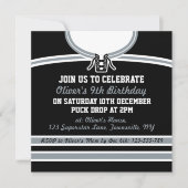 Ice Hockey Jersey ThMED Party nodigt Sjabloon uit Kaart (Voorkant)