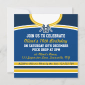 Ice Hockey Jersey ThMED Party nodigt Sjabloon uit Kaart (Voorkant)