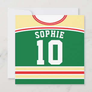Ice Hockey Jersey ThMED Party nodigt Sjabloon uit Kaart