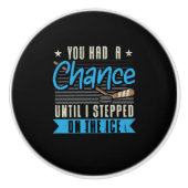 Ice Hockey Keramische Knop (Voorkant)