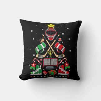 Ice Hockey-kerstboom Ornamenten Fun Xmas cadeau Kussen