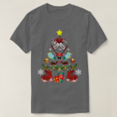 Ice Hockey-kerstboomversiering Funny Xmas Gif T-shirt (Design voorkant)