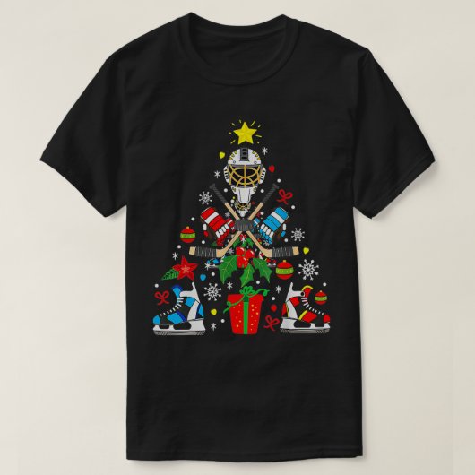 Ice Hockey-kerstsierboom TTA T-shirt (Design voorkant)