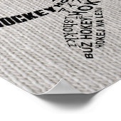 Ice Hockey Languages Tekstkunst Poster (Hoek)