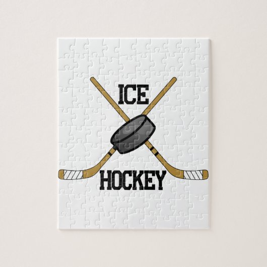 Ice Hockey Legpuzzel (Verticaal)