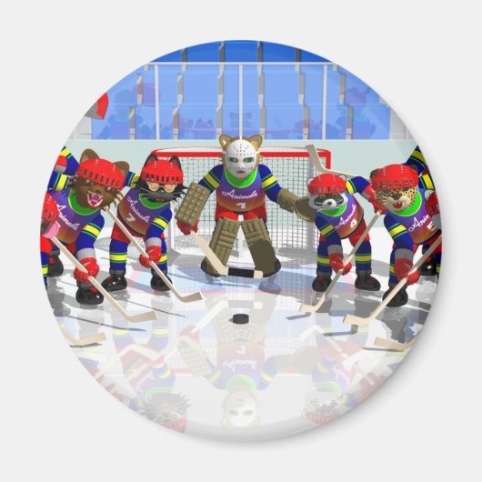 Ice hockey magneet (Voorkant)