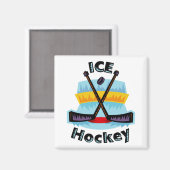 Ice Hockey Magnets Magneet (Voorkant / Achterkant)