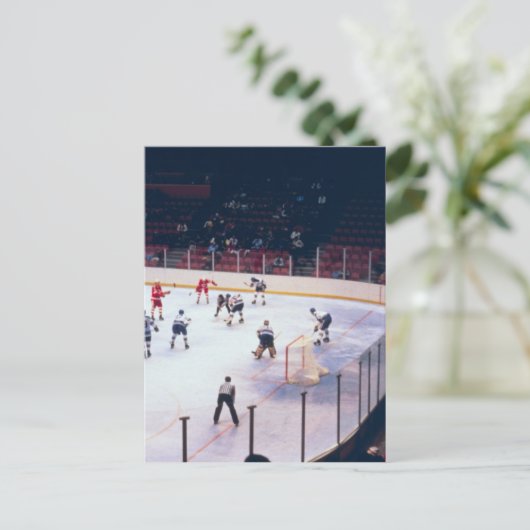  Ice Hockey Match Briefkaart (Staand voorkant)