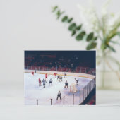 Ice Hockey Match Briefkaart (Staand voorkant)