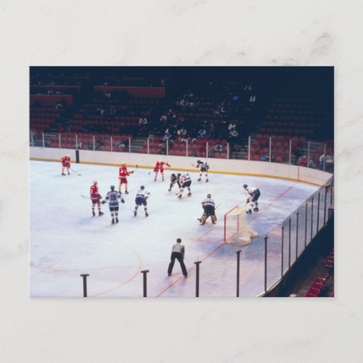 Ice Hockey Match Briefkaart (Voorkant)