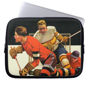 Ice Hockey Match Laptop Sleeve