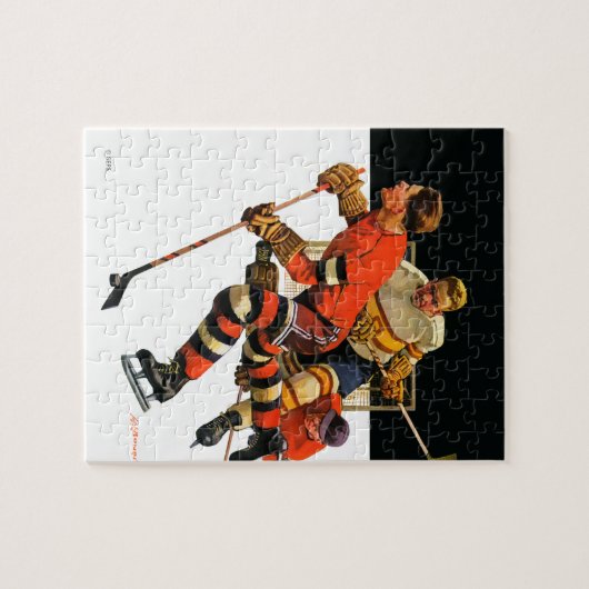Ice Hockey Match Legpuzzel (Horizontaal)