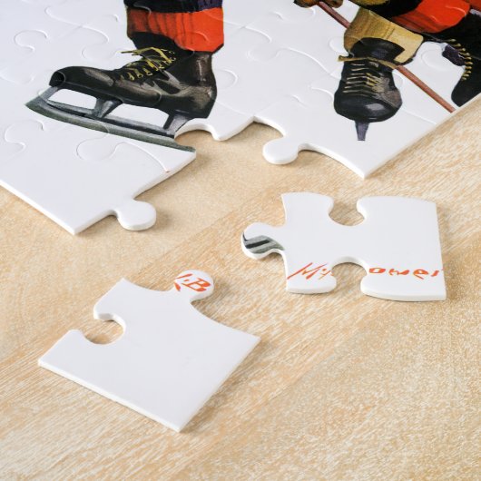 Ice Hockey Match Legpuzzel (Zijkant)