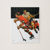 Ice Hockey Match Legpuzzel (Verticaal)
