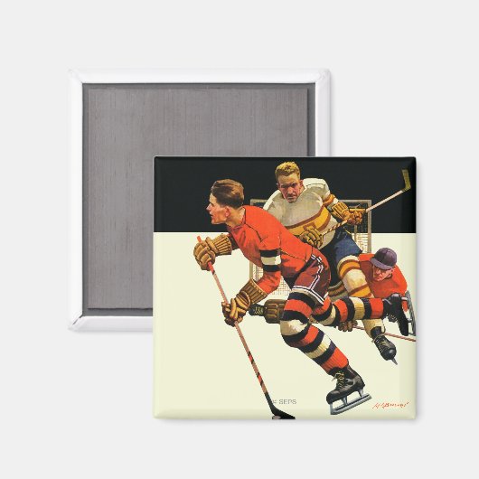 Ice Hockey Match Magneet (Voorkant / Achterkant)