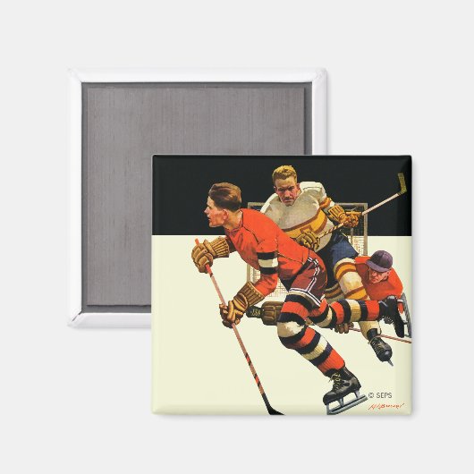Ice Hockey Match Magneet (Voorkant / Achterkant)
