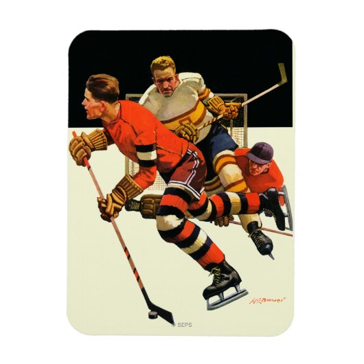 Ice Hockey Match Magneet (Verticaal)