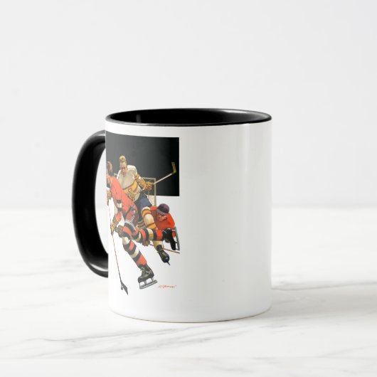 Ice Hockey Match Mok (Voorkant links)