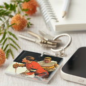 Ice Hockey Match Sleutelhanger (Voorkant Rechts)