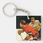 Ice Hockey Match Sleutelhanger (Voorkant)