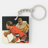Ice Hockey Match Sleutelhanger (Achterkant)