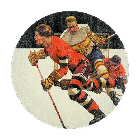 Ice Hockey Match Snijplank (Voorkant)