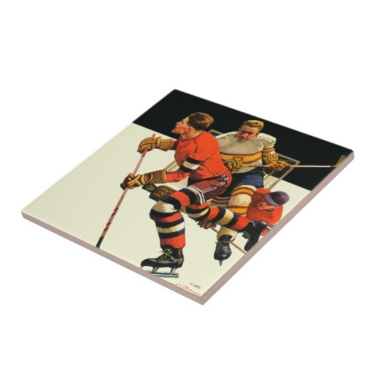 Ice Hockey Match Tegeltje (Zijkant)