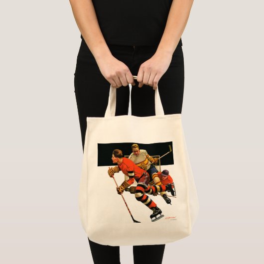 Ice Hockey Match Tote Bag (Voorkant (product))