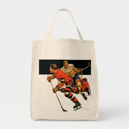 Ice Hockey Match Tote Bag (Voorkant)