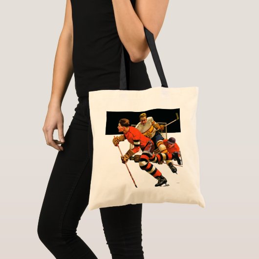 Ice Hockey Match Tote Bag (Voorkant (product))