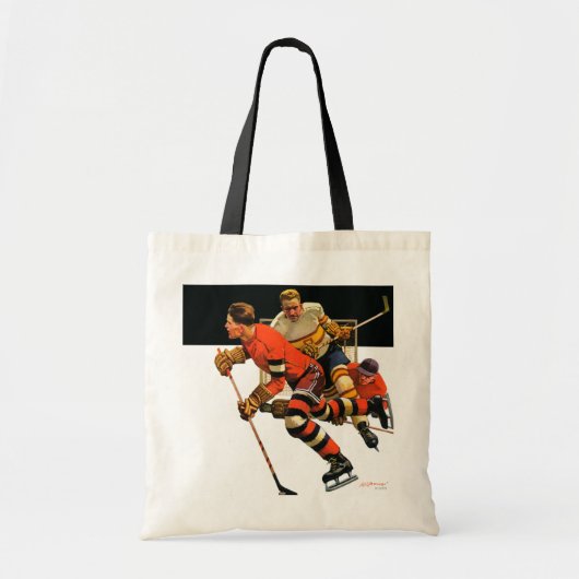 Ice Hockey Match Tote Bag (Voorkant)