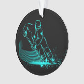 Ice Hockey Medal Ornament tweede versie (voorkant)