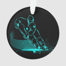 Ice Hockey Medal Ornament tweede versie