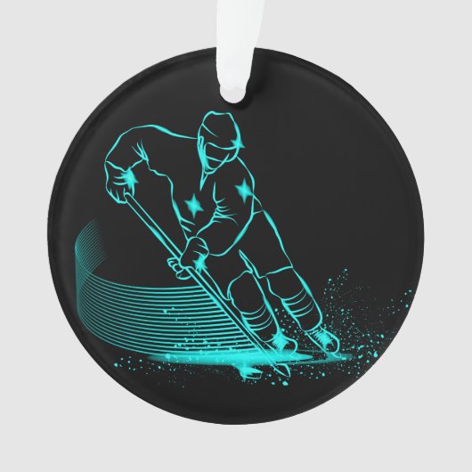 Ice Hockey Medal Ornament tweede versie (voorkant)