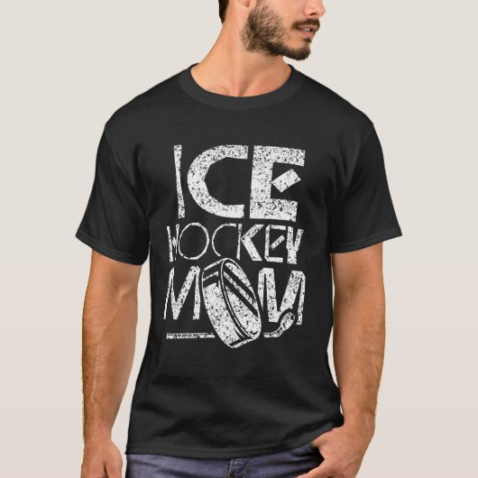 Ice Hockey Moeder Hobby Speler Coach Team T-shirt (Voorkant)
