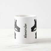 Ice Hockey mok schaats paren zwart wit (Center)