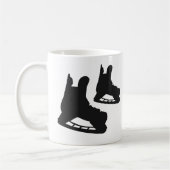 Ice Hockey mok schaats paren zwart wit (Links)