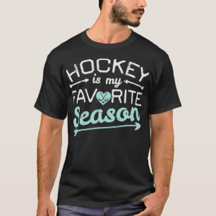 Ice Hockey My Favorite Season Player Goalie Mannen T-shirt