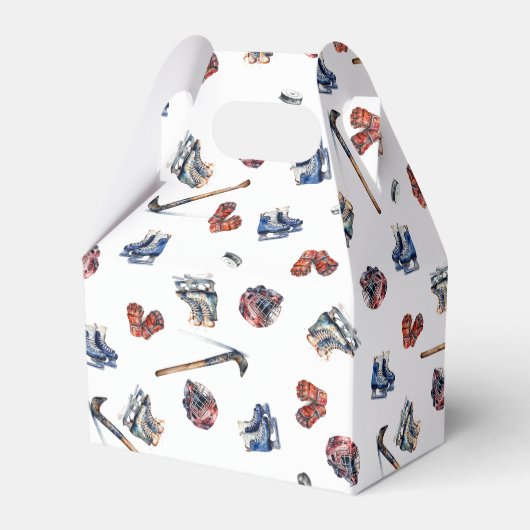 Ice-Hockey Party Favorieten Ice Hockey Dank u Bedankdoosjes (Achterkant)