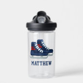 Ice Hockey Personalized Kinderen Waterfles (Voorkant)