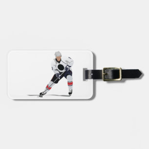 Ice Hockey Player-Bagagelabels Bagagelabel