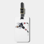 Ice Hockey Player-Bagagelabels Bagagelabel (Voorkant verticaal)