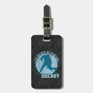  Ice Hockey Player Baggage-Label Bagagelabel