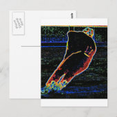 Ice Hockey Player Briefkaart (Voorkant / Achterkant)