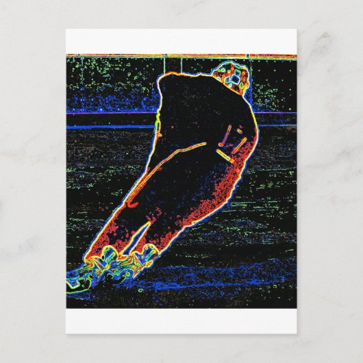 Ice Hockey Player Briefkaart (Voorkant)