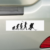 Ice Hockey Player Bumpersticker (Op auto)