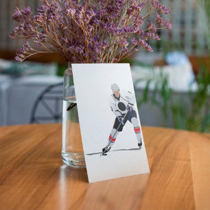 Ice Hockey Player Greeting Cards Kaart