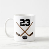 Ice Hockey Player Jersey Number 23 Gift Koffiemok (Links)